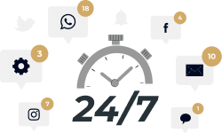 پشتیبانی 24 ساعته